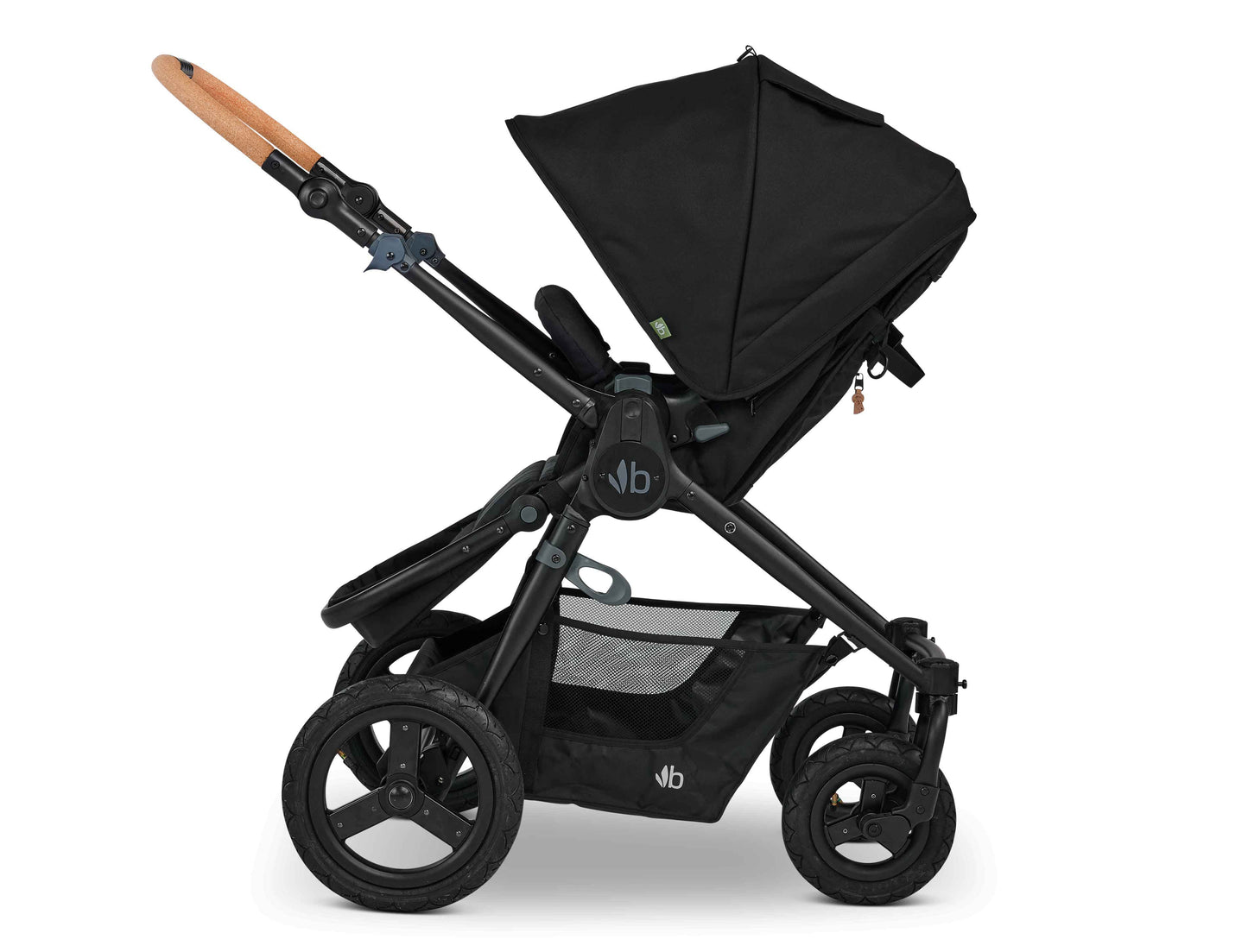 Bumbleride Era Reversible Stroller in Black - Premium Black Frame - Reversed Seat View - New Collection