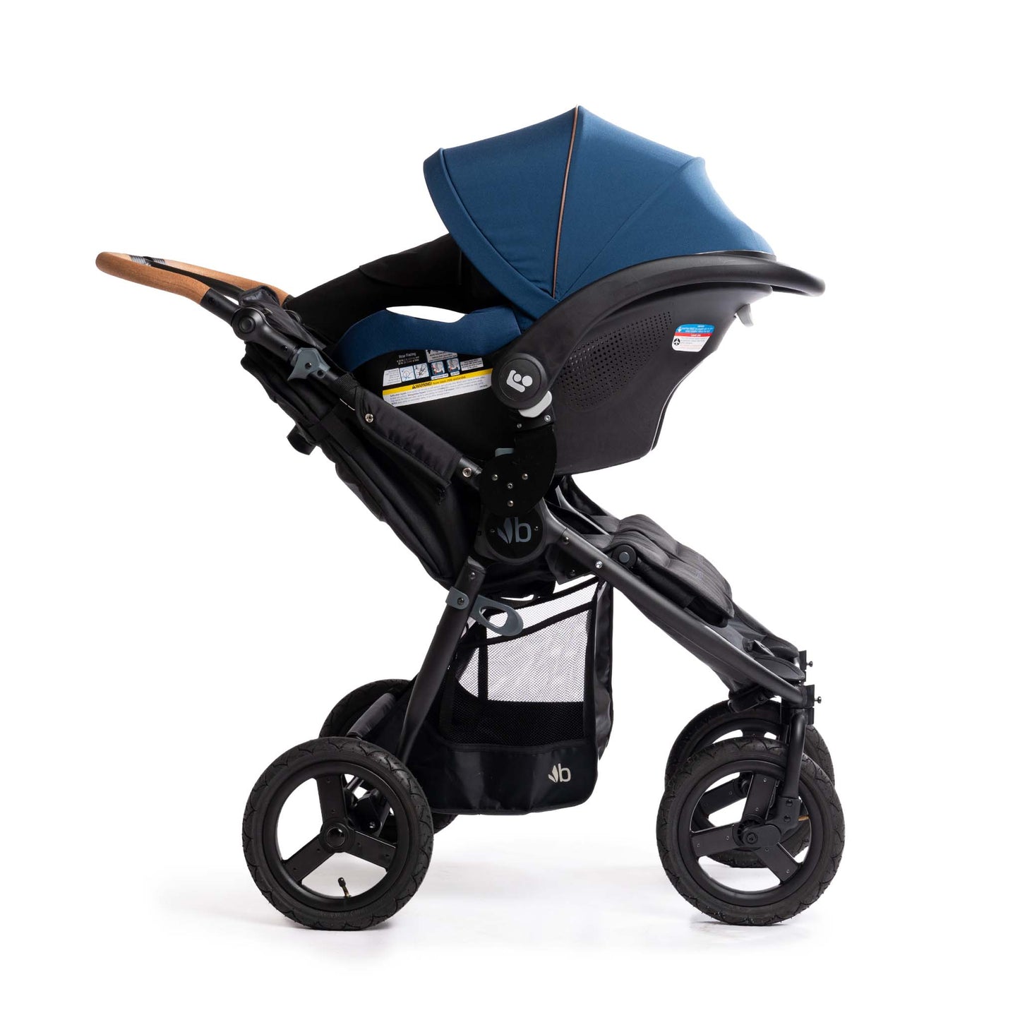 IndieTwin- Maxi Cosi - Single -Car Seats Attached- Profile View - 24