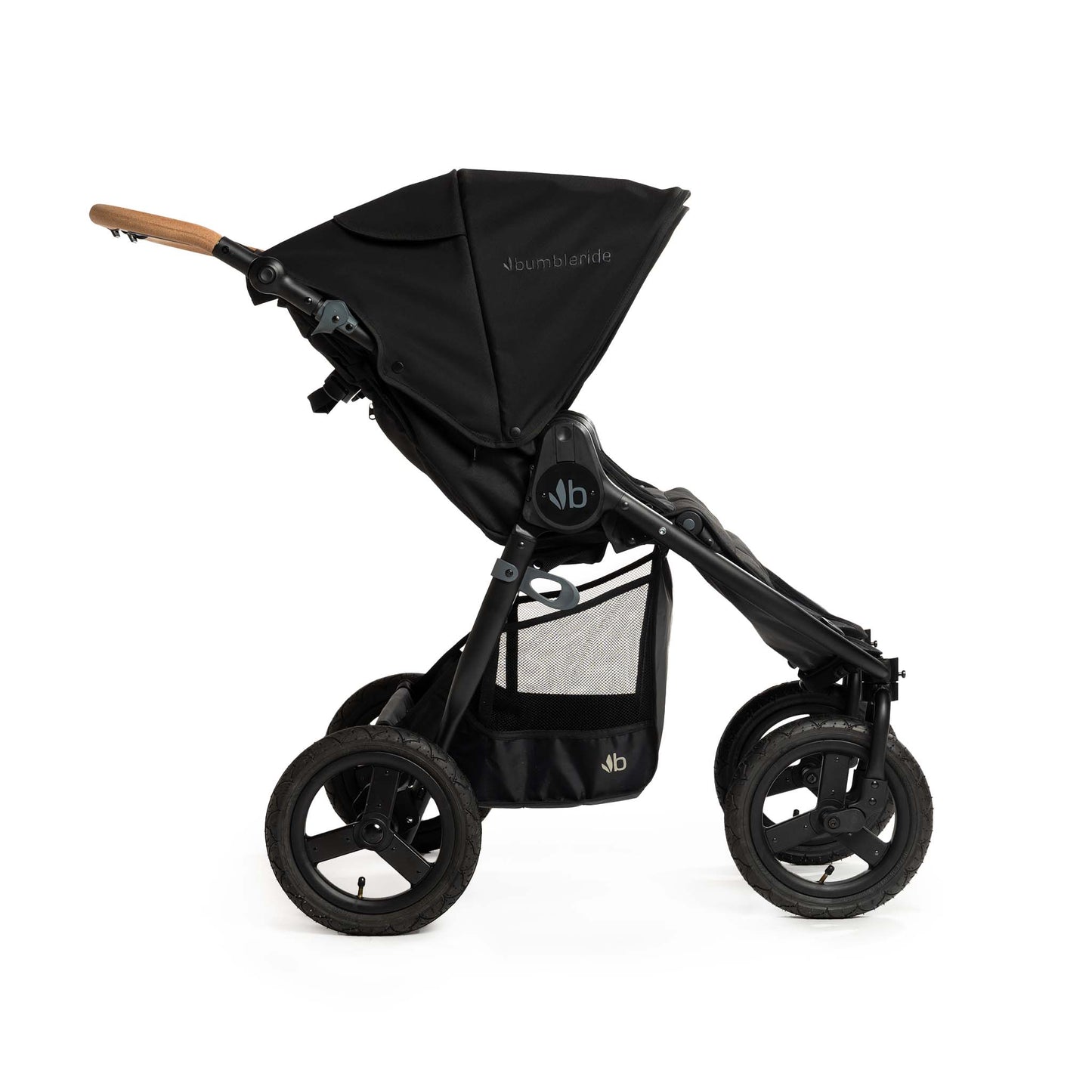 Bumbleride Indie Twin - Black - Profile View - 2024 Collection