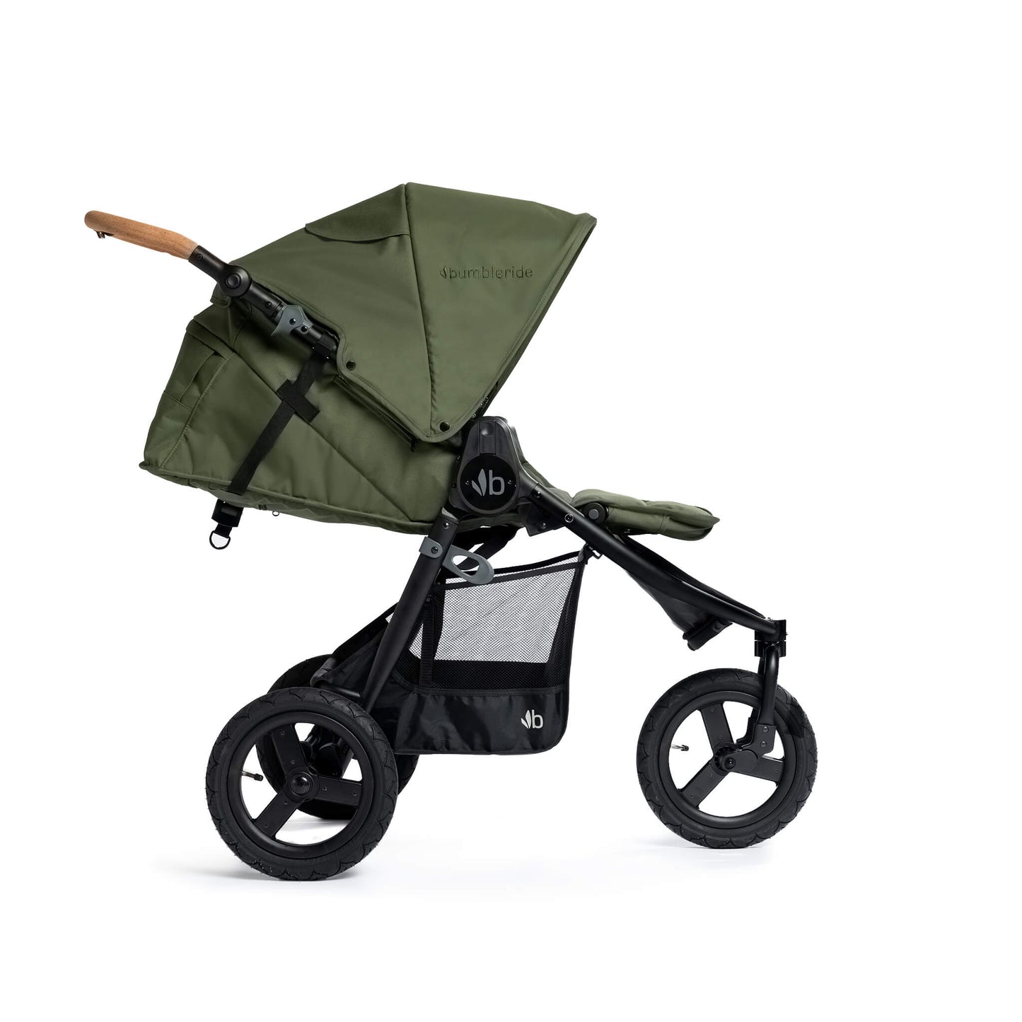 Bumbleride - Indie - Olive - Fully Reclined Mode - 2024 Collection