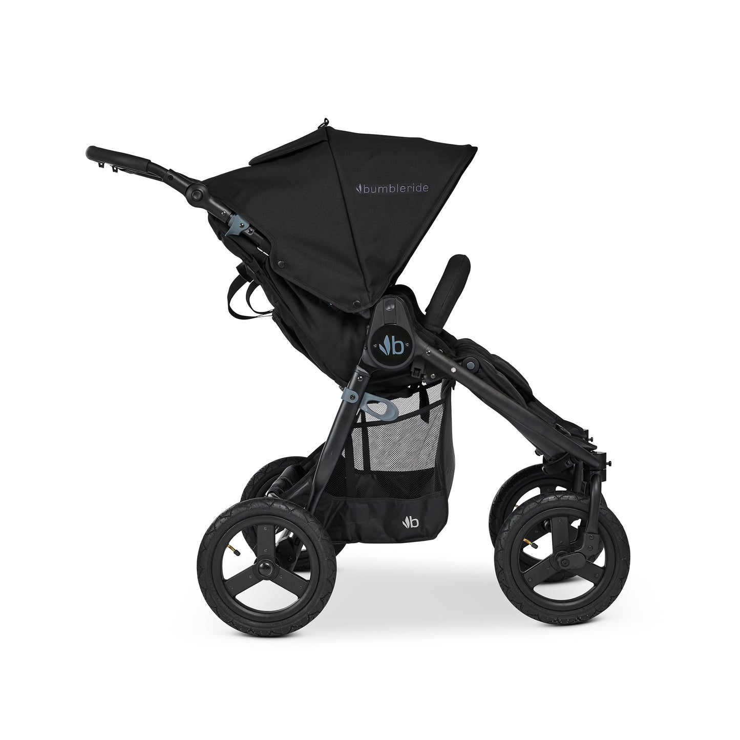 
                  
                    Bumbleride Indie Twin Stroller in Black - Premium Bla... Frame - Profile. New Collection 2022.
                  
                