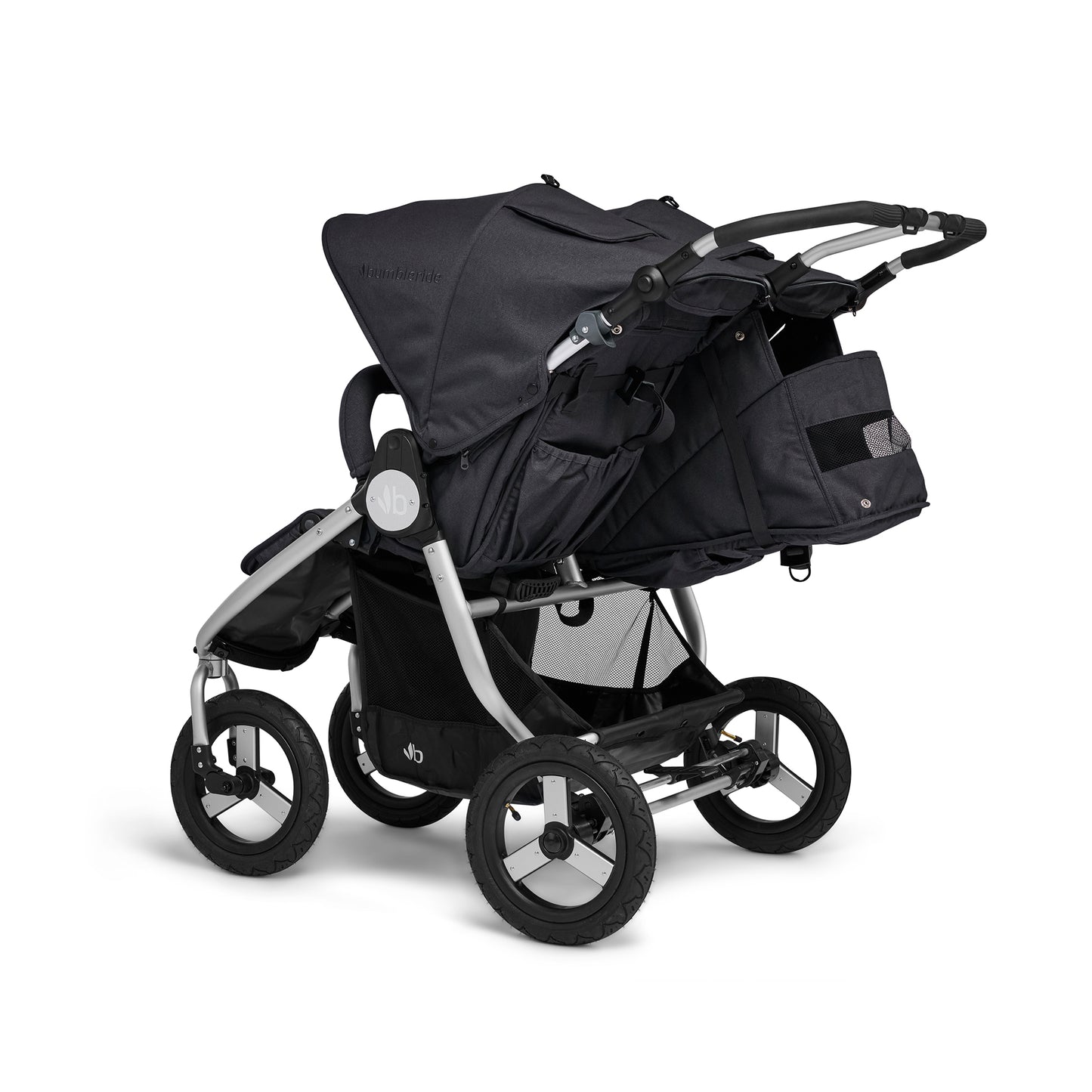 
                  
                    Bumbleride Indie Twin Stroller in Dusk - Premium Textile - Back. New Collection 2022.
                  
                