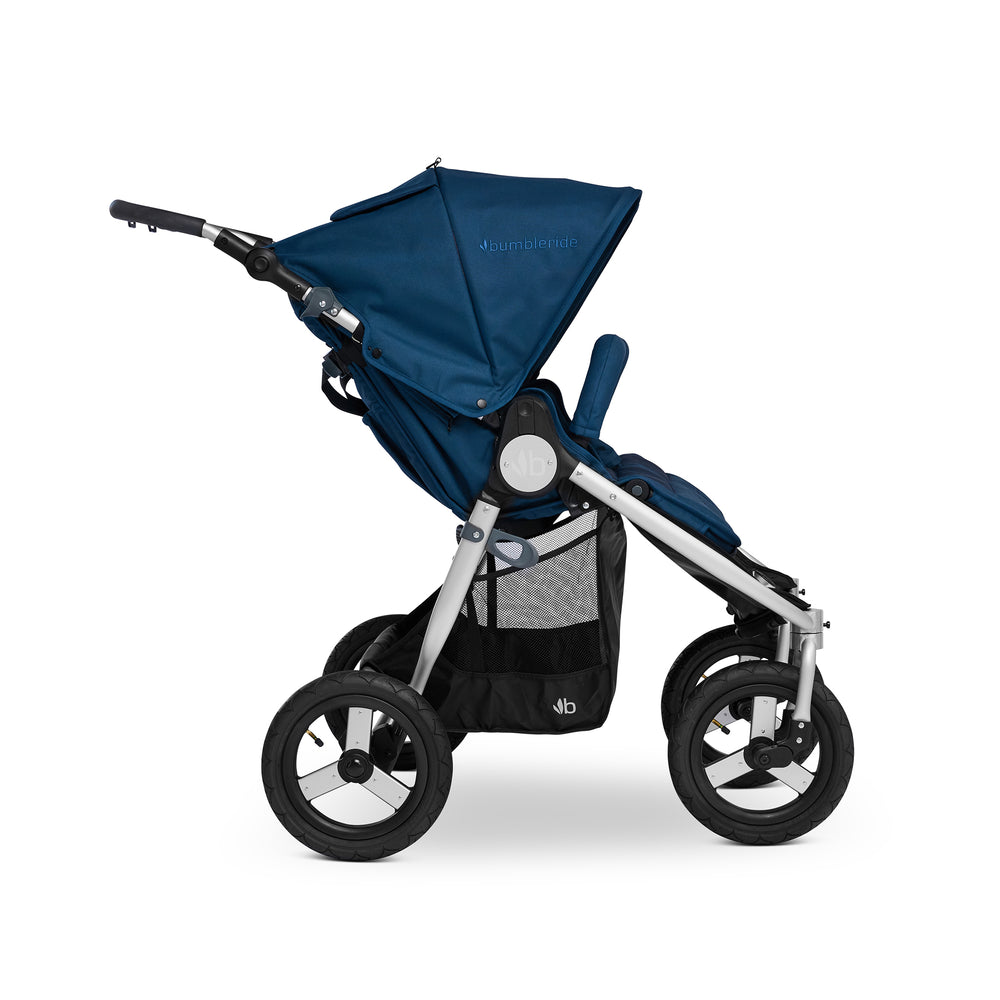 
                  
                    Bumbleride Indie Twin Stroller in Maritime - Profile View. New Collection 2022.
                  
                