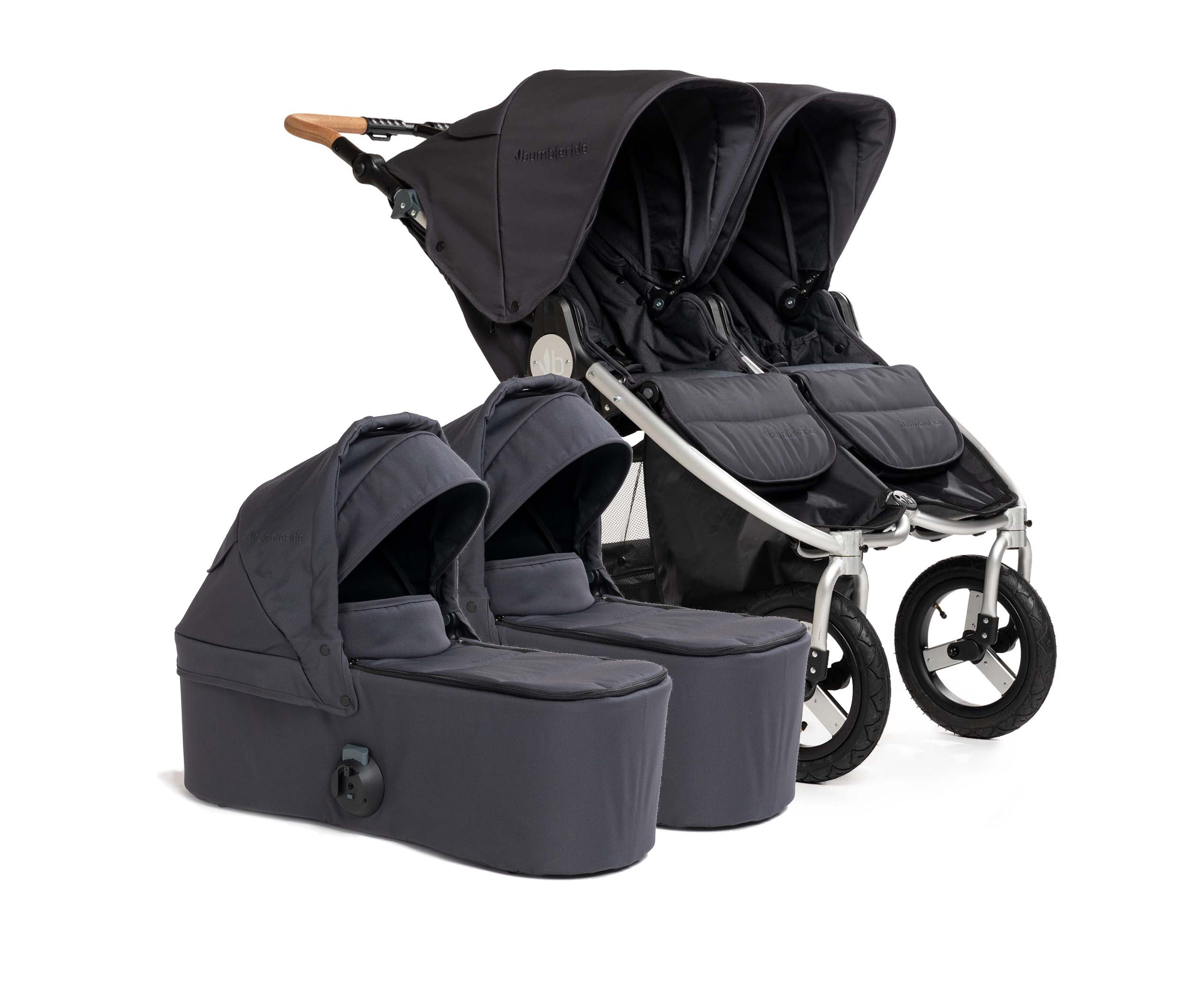 double bassinet stroller Bumbleride Indie Twin + Bassinets x2 Bundle