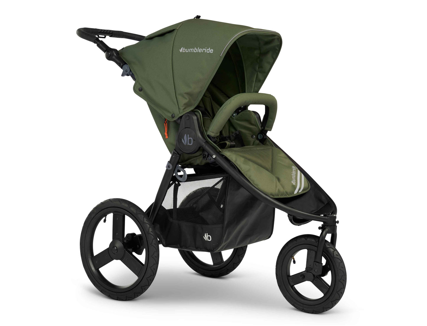 Bumbleride Speed Jogging Stroller in Olive - Premium Black Frame.  New Collection 2022.