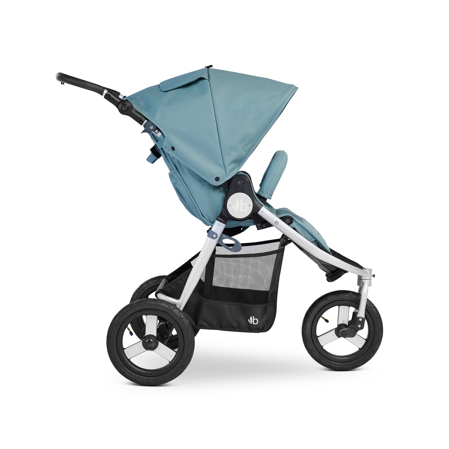 
                  
                    Bumbleride Indie All Terrain Stroller in Sea Glass - Profile View - New Collection 2022
                  
                