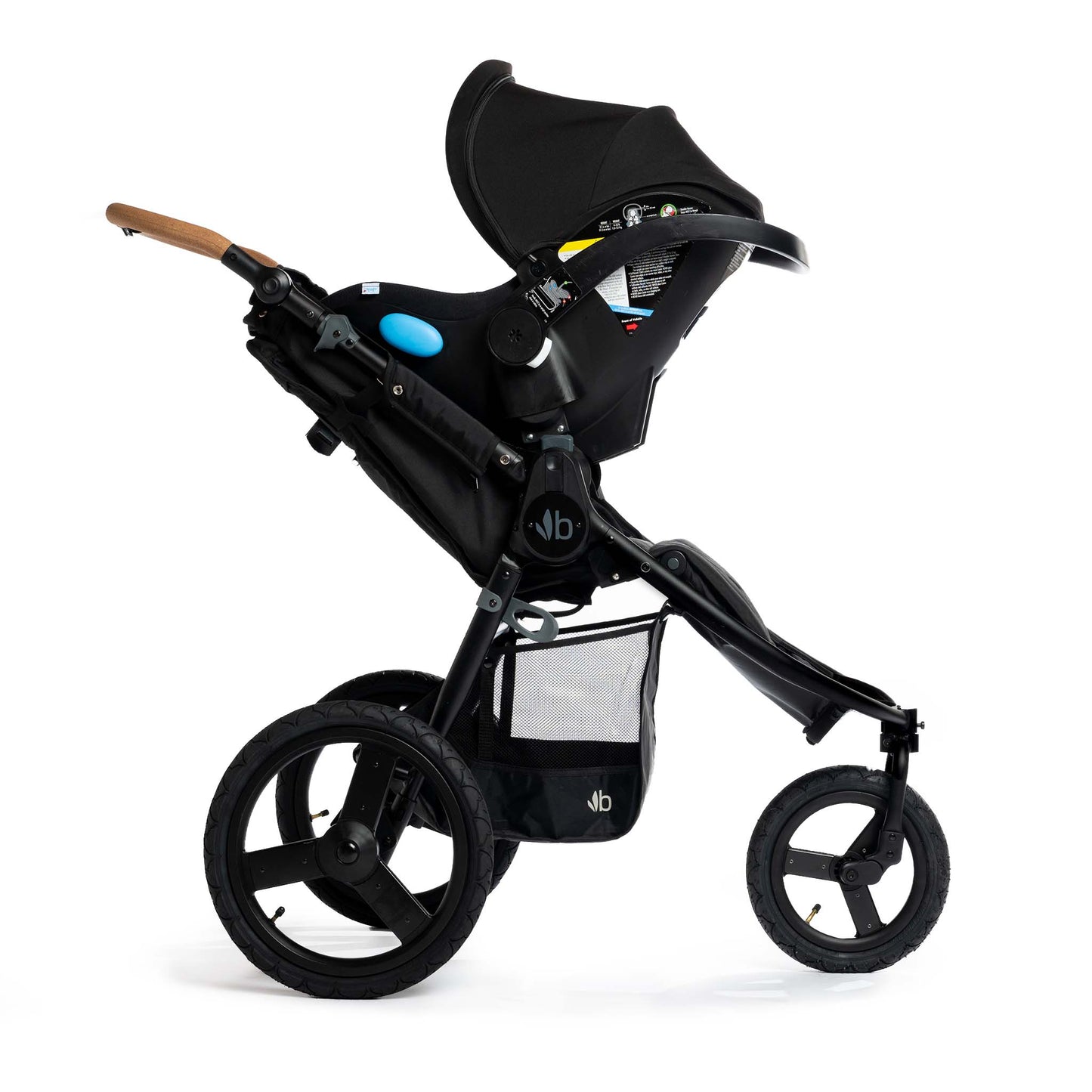 Bumbleride Speed Black + Clek Liing Railroad Ziip Travel System