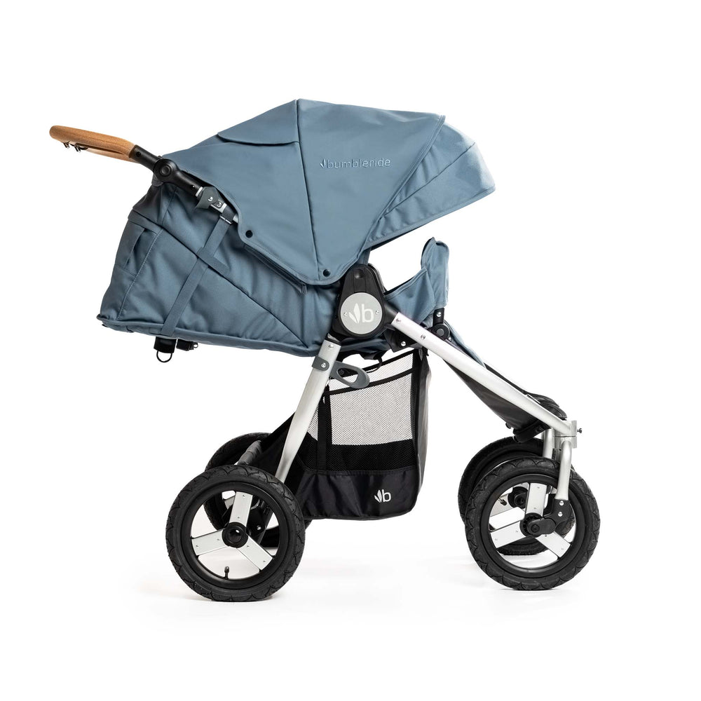 
                      
                        Bumbleride Indie Twin - Ocean - Profile View - Infant Mode - 2024 Collection
                      
                    