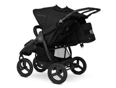 Bumbleride Indie Twin Stroller in Black - Premium Black Frame - Back View. New Collection 2022.