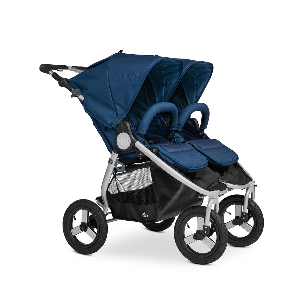 
                  
                    Bumbleride Indie Twin Stroller in Maritime - 3-4View New Collection 2022.
                  
                