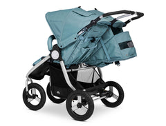 Bumbleride Indie Twin Stroller in Sea Glass - Back View. New Collection 2022.