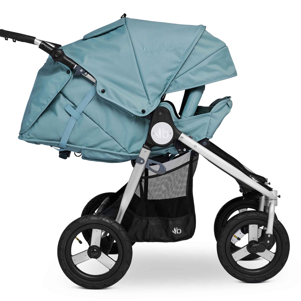 
                      
                        Bumbleride Indie Twin Stroller in Sea Glass - Indie Mode. New Collection 2022.
                      
                    
