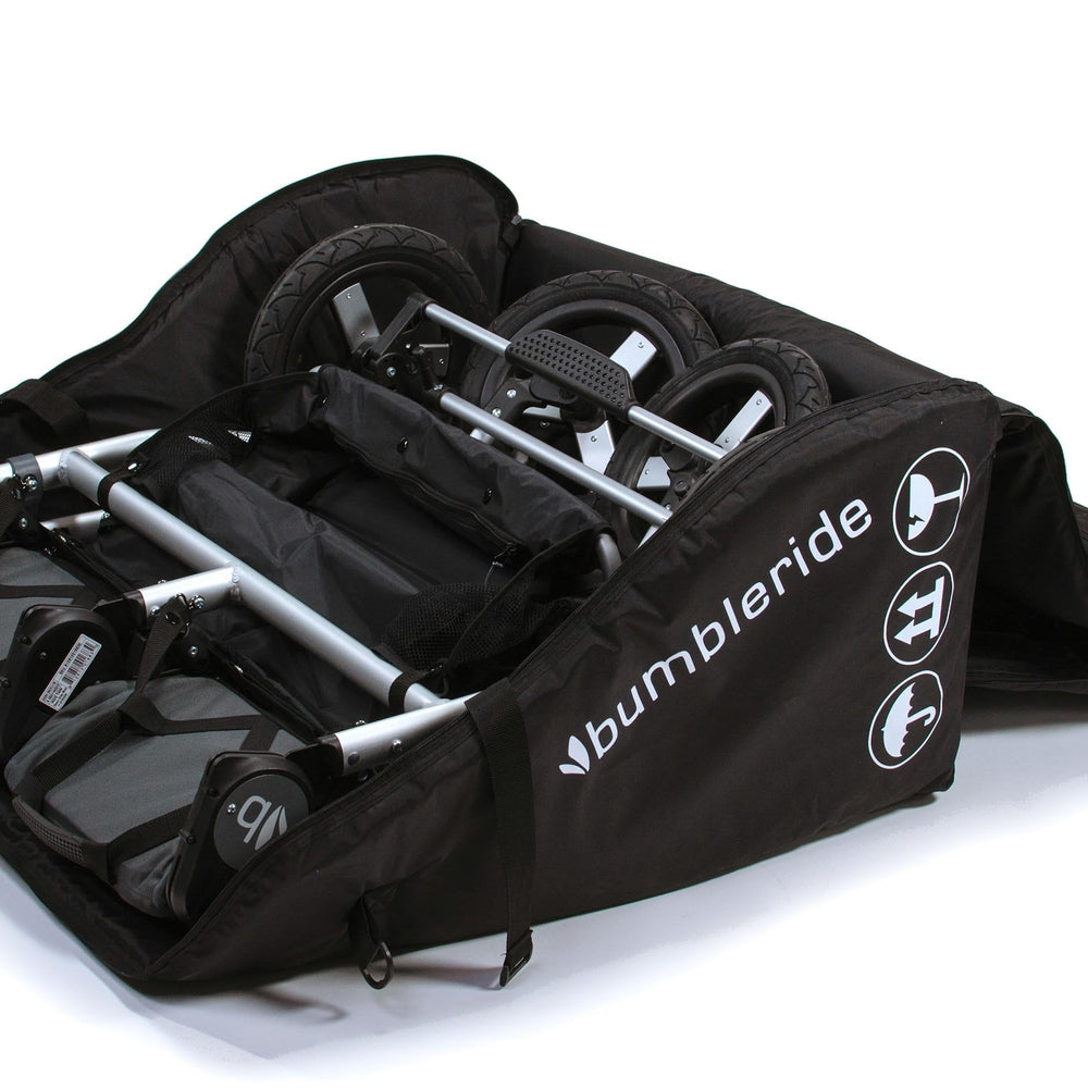 
                  
                    Bumbleride Indie Twin Travel Bag - Open with Indie Twin inside
                  
                