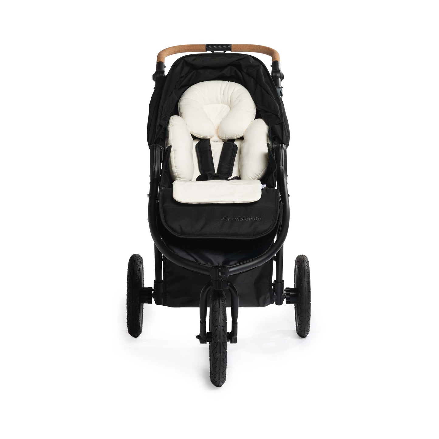 
                  
                    Organic Cotton Infant Insert on Bumbleride Indie All Terrain Stroller in Black
                  
                