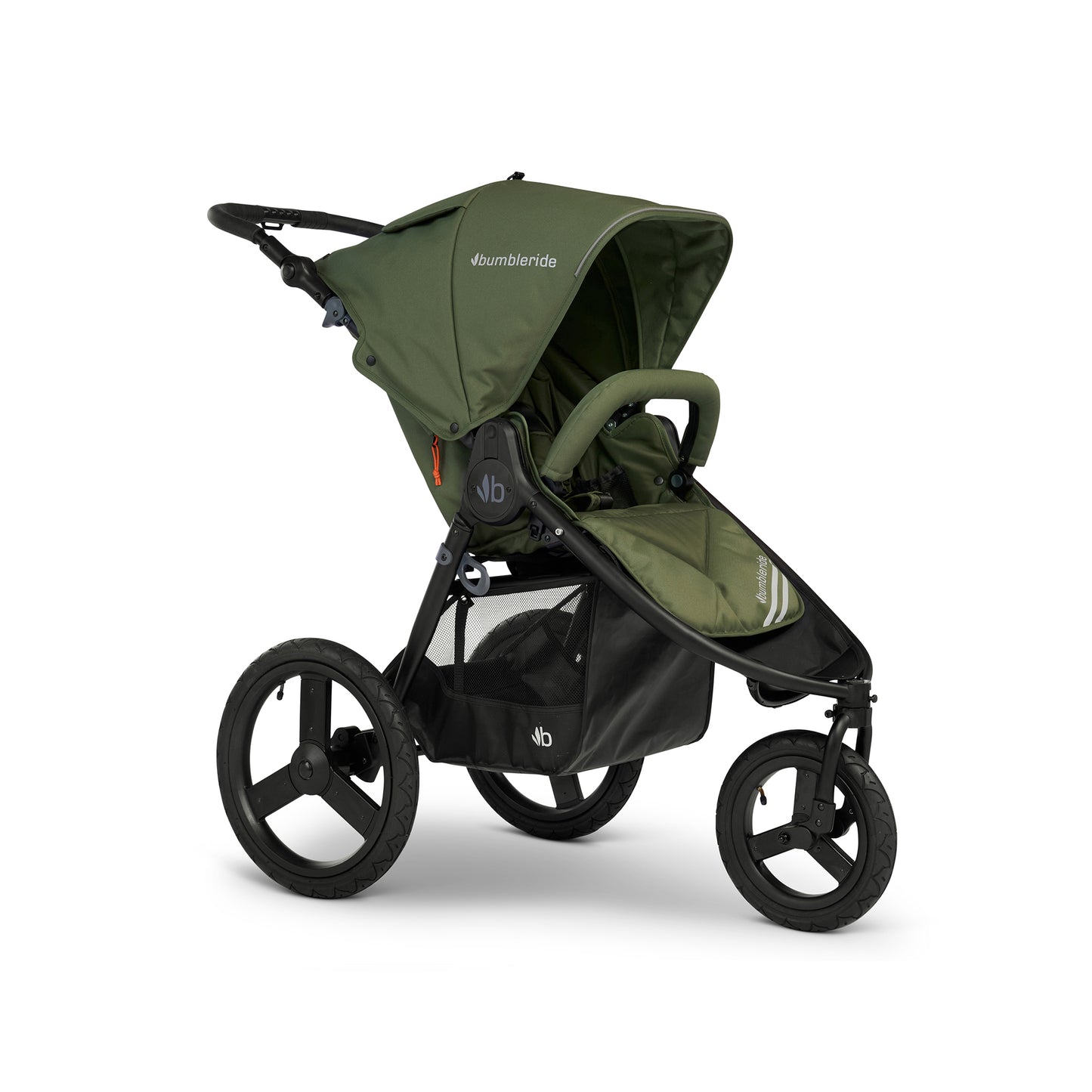 Bumbleride Speed Jogging Stroller in Olive - Premium Bla... Frame.  New Collection 2022.