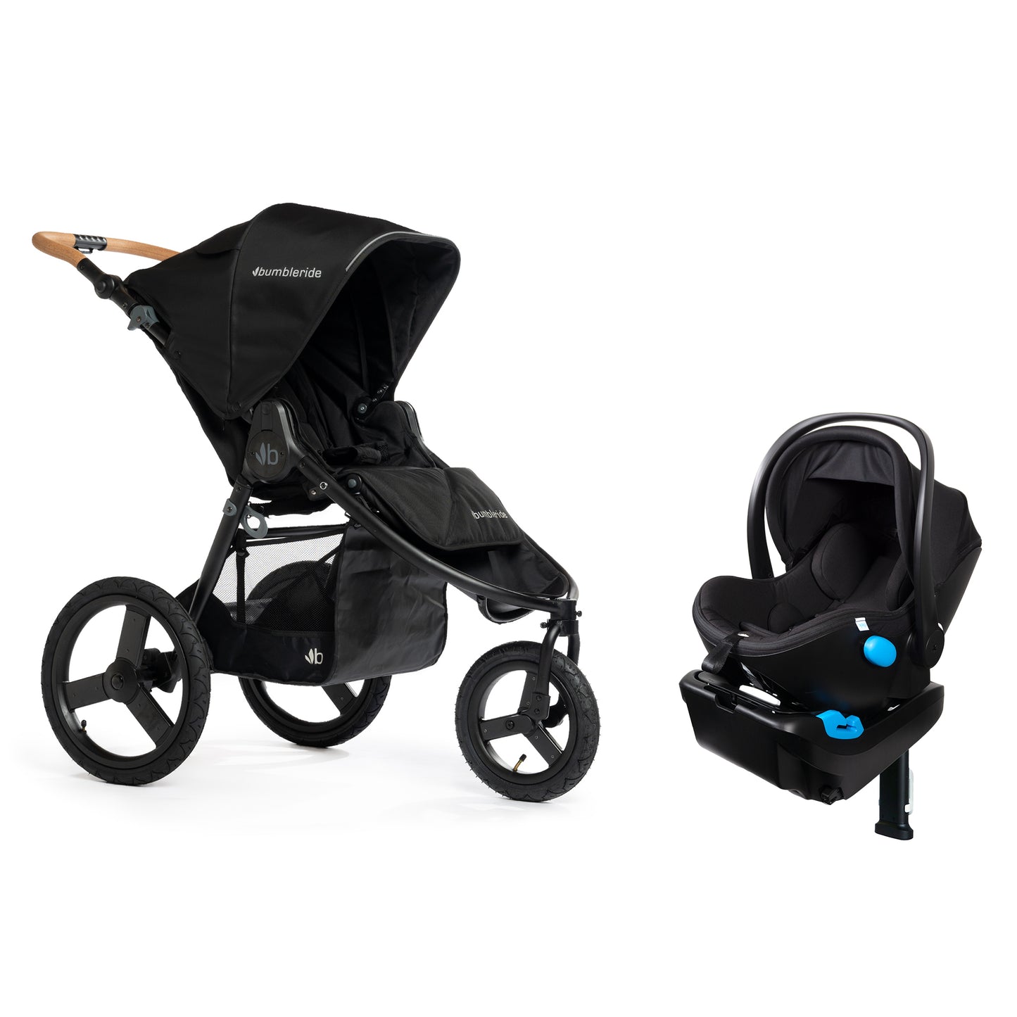 bumbleride travel stroller Bumbleride Speed Black + Clek Liing Railroad Ziip Travel System