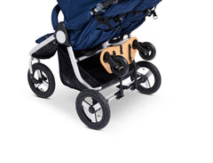 Bumbleride Mini Board Toddler Board attached to Indie Twin double stroller - New Collection - Folded Up View