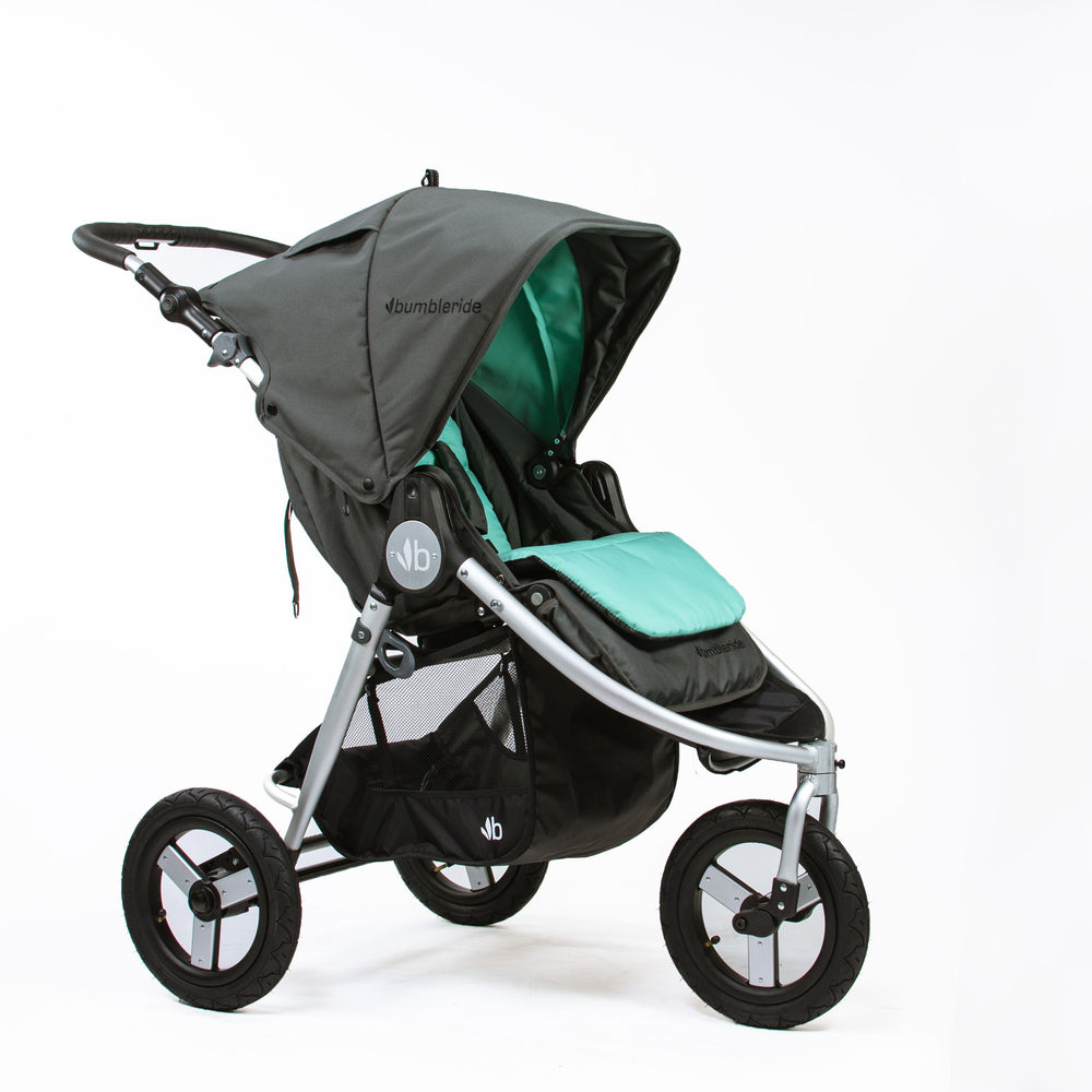 
                      
                        Bumbleride Reversible Seat Liner - Dawn Grey Mint on Indie Stroller
                      
                    