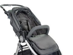 2020 Bumbleride Seat Liner in Dawn Grey On Stroller - Canopy Open - Global