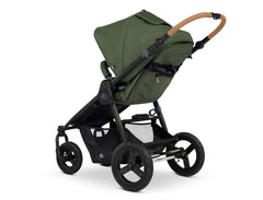 Bumbleride Era Reversible Stroller in Olive - Premium Black Frame - Back View - New Collection - 2022