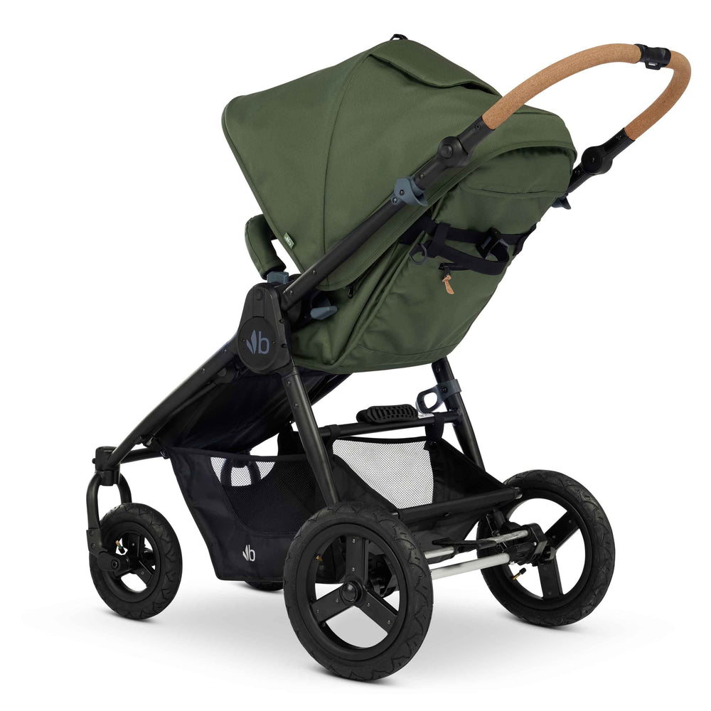 
                      
                        Bumbleride Era Reversible Stroller in Olive - Premium Black Frame - Back View - New Collection - 2022
                      
                    