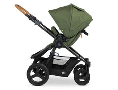 Bumbleride Era Reversible Stroller in Olive - Premium Black Frame - Reversed Seat View - New Collection