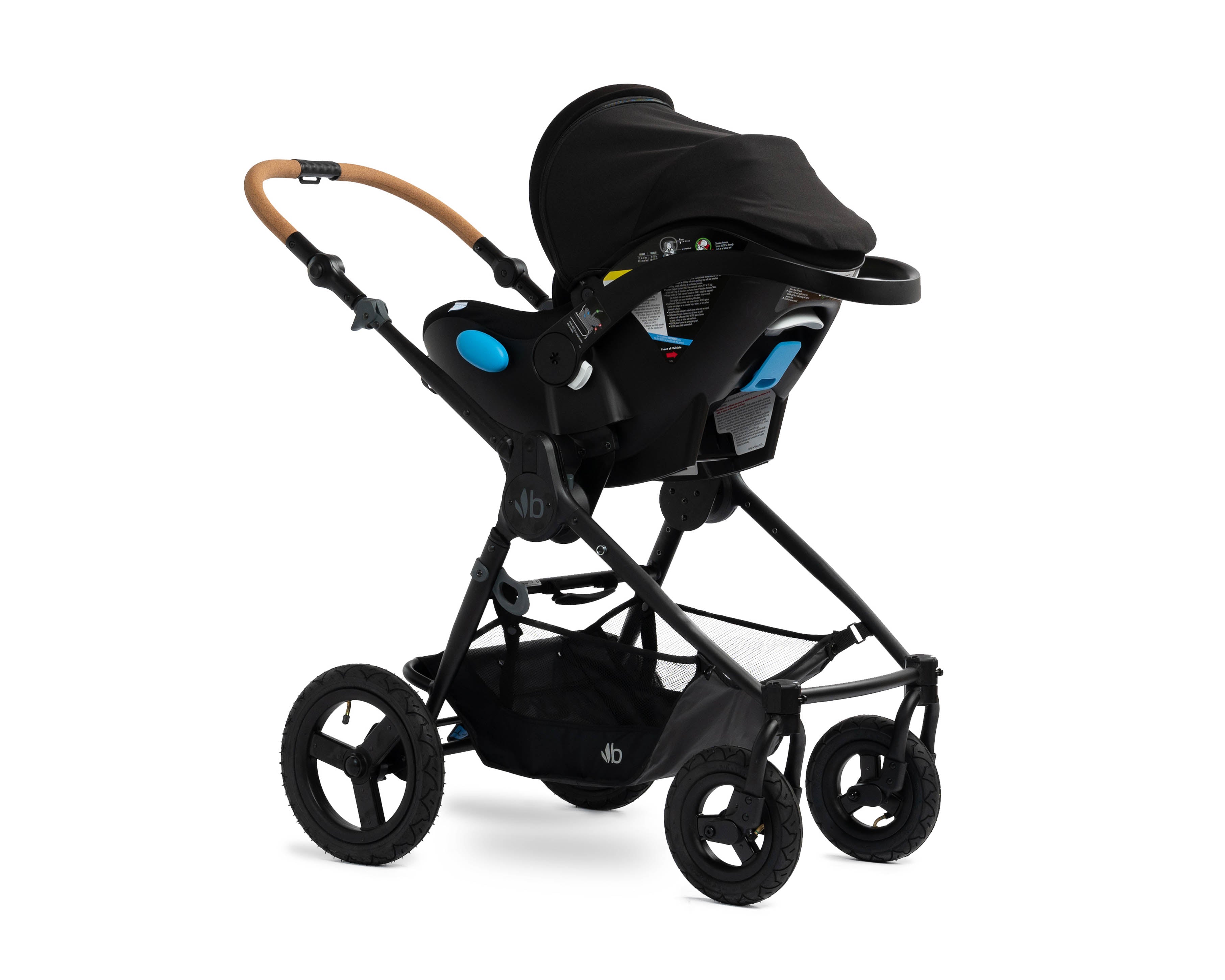 Bumbleride Era Black + Clek Liing Railroad Travel System