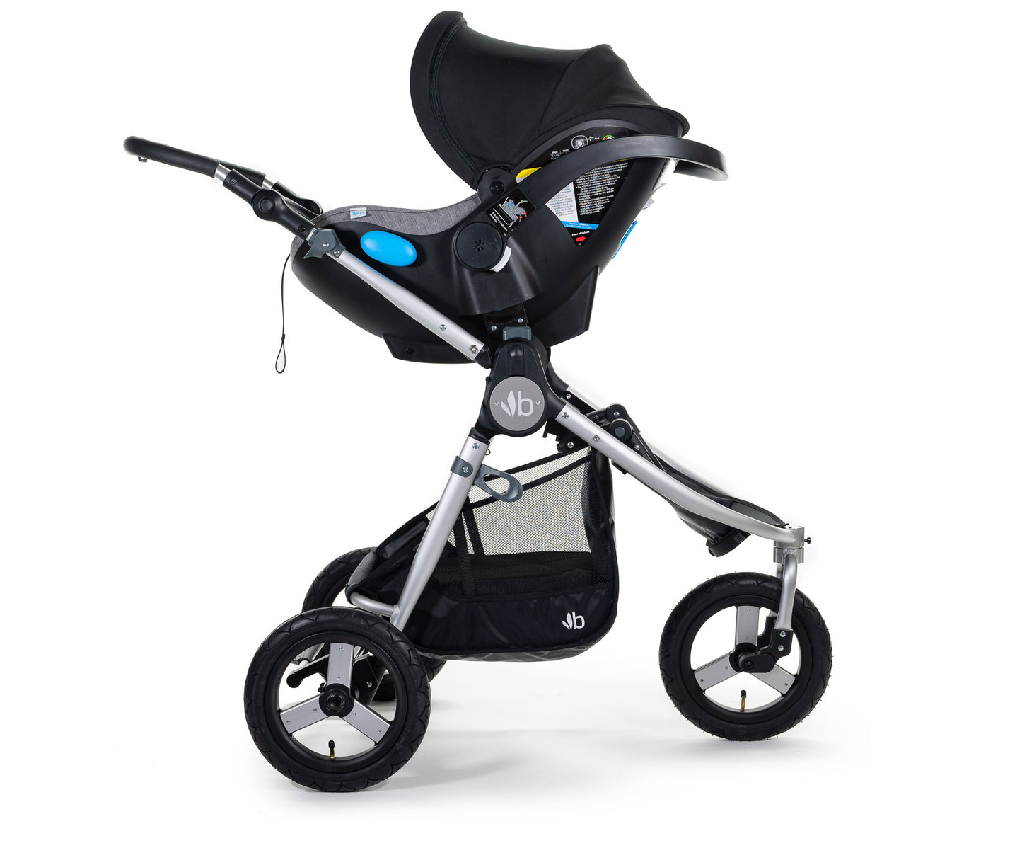 2020 Bumbleride Indie All Terrain Stroller with Indie/ Speed Car Seat Adapter for Clek / Nuna/ Maxi Cosi/ Cybex (fabric removed, optional) with Clek Liing attached. - Global
