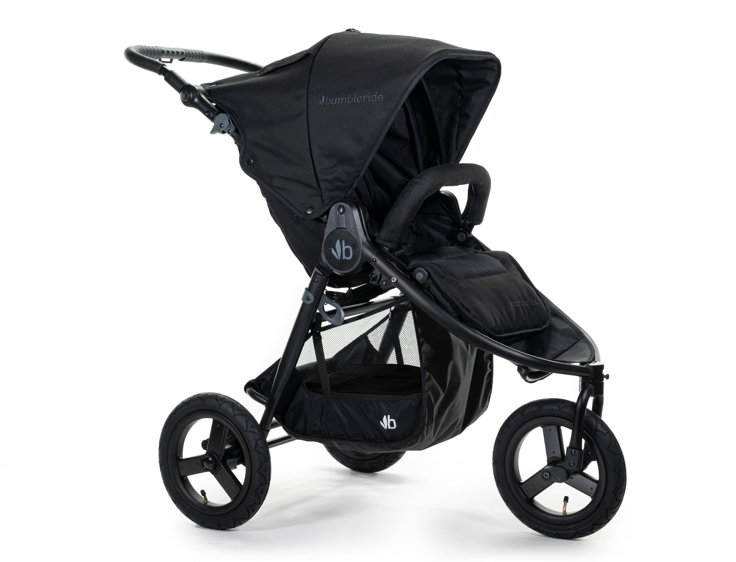 2020 Bumbleride Indie All Terrain Stroller in Matte Black - Front