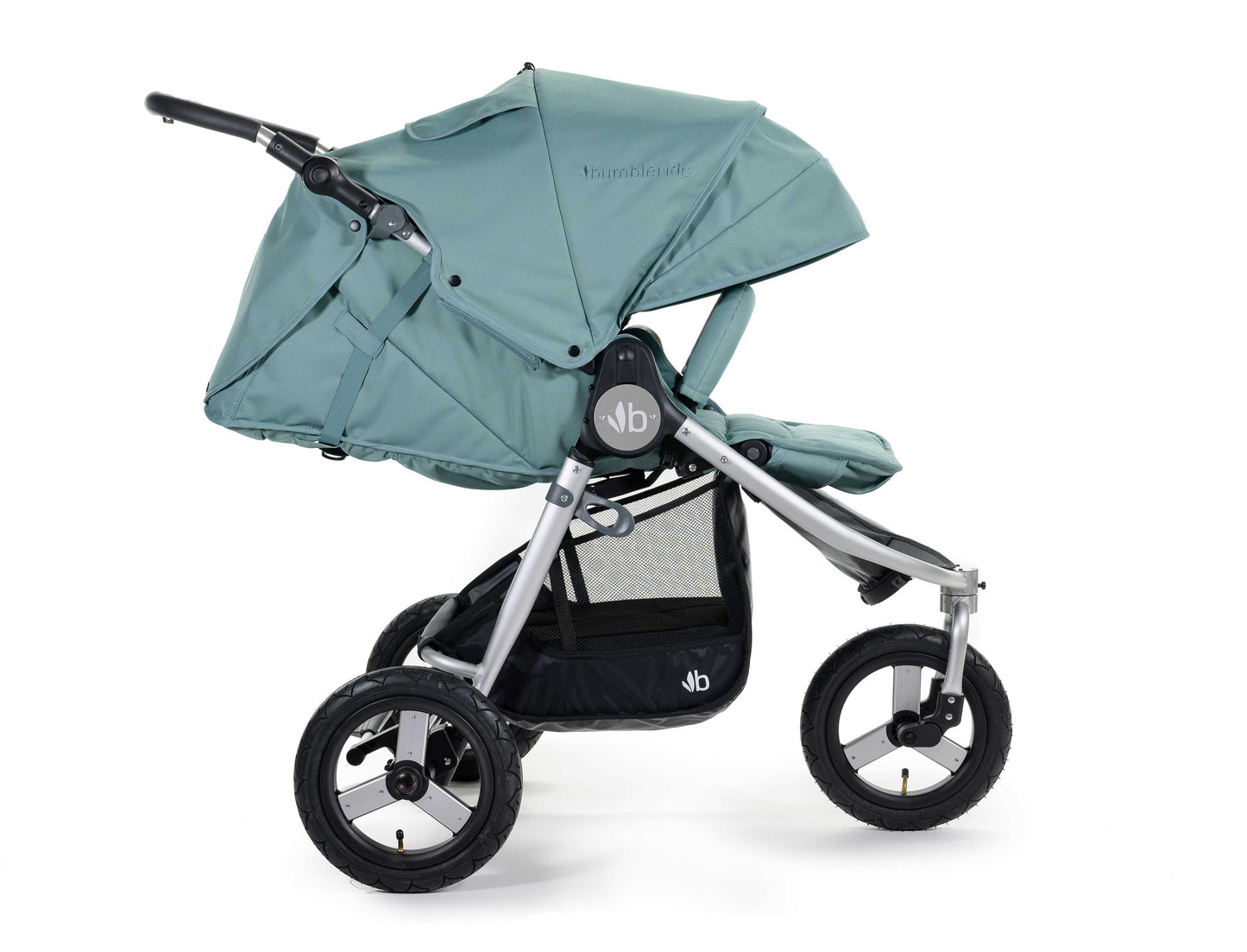 2020 Bumbleride Indie All Terrain Stroller in Sea Glass - Profile