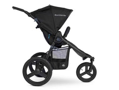 Bumbleride Speed Jogging Stroller in Black - Premium Black Frame - Profile.  New Collection 2022.