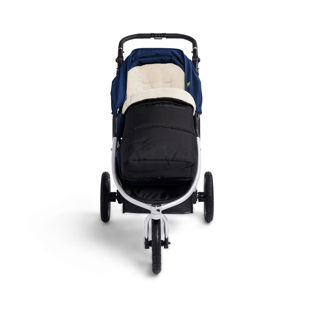 
                      
                        Bumbleride Cold Weather Footmuff attached to Bumbleride Indie All Terrain in Maritime
                      
                    