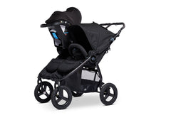 Bumbleride Indie Twin Double Stroller with Clek Liing Infant Car Seat Attached