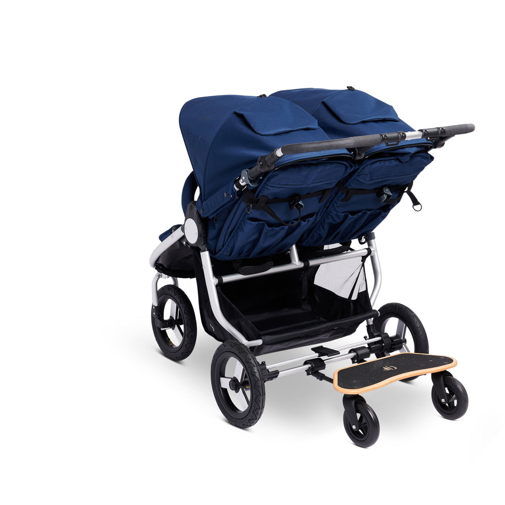 
                  
                    Bumbleride Mini Board Toddler Board attached to Indie Twin double stroller - New Collection - Attached View
                  
                