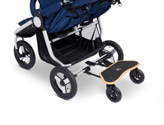 Bumbleride Mini Board Toddler Board attached to Indie Twin double stroller- New Collection - Rear View