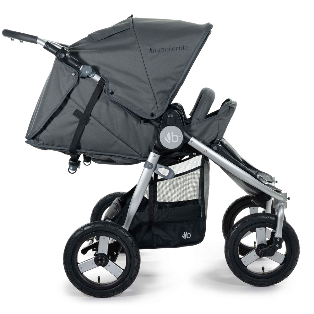 
                      
                        2020 Bumbleride Indie Twin Double Stroller in Dawn Grey - Infant Mode 
                      
                    