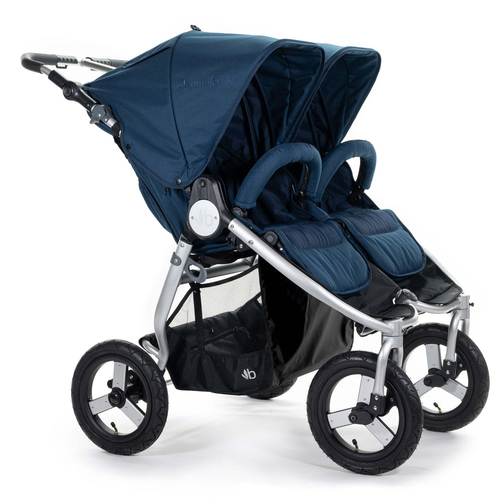 
                  
                    2020 Bumbleride Indie Twin Double Stroller in Maritime Blue - Front
                  
                