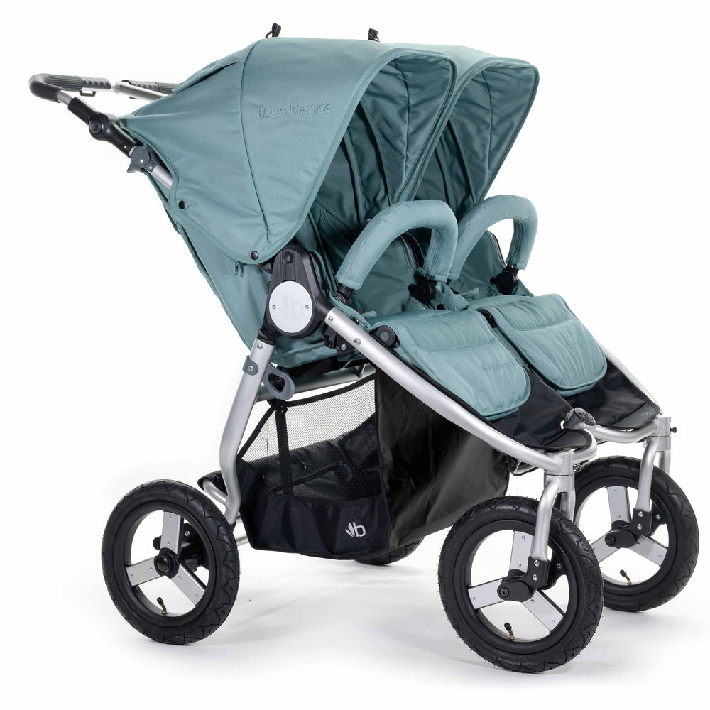 
                      
                        2020 Bumbleride Indie Twin Double Stroller in Sea Glass - Front
                      
                    