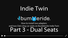 How To Install Clek Liing Car Seat on Bumbleride Indie Twin Double Stroller Video - Part 3 Installing Seat 2 of 2 - Upper Global
