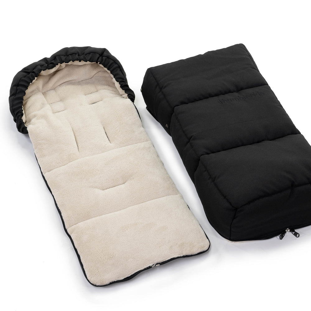 
                      
                        2020 Bumbleride Cold Weather Footmuff in Matte Black - Unzipped Showing Liner
                      
                    